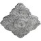 Ekena Millwork Ashford Ceiling Medallion, Hand-Painted Ultra Pure White Crackle, 42 3/4"W x 28 7/8"H x 1"P CM42X28ASUWC - alternate 4